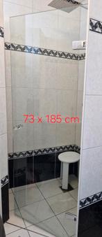 Glazen Douchedeur 73 x 185 cm, Ophalen, Gebruikt, Glas, Douche