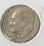 Originele USA One Dime 1972, Postzegels en Munten, Munten | Amerika, Ophalen of Verzenden, Losse munt, Noord-Amerika