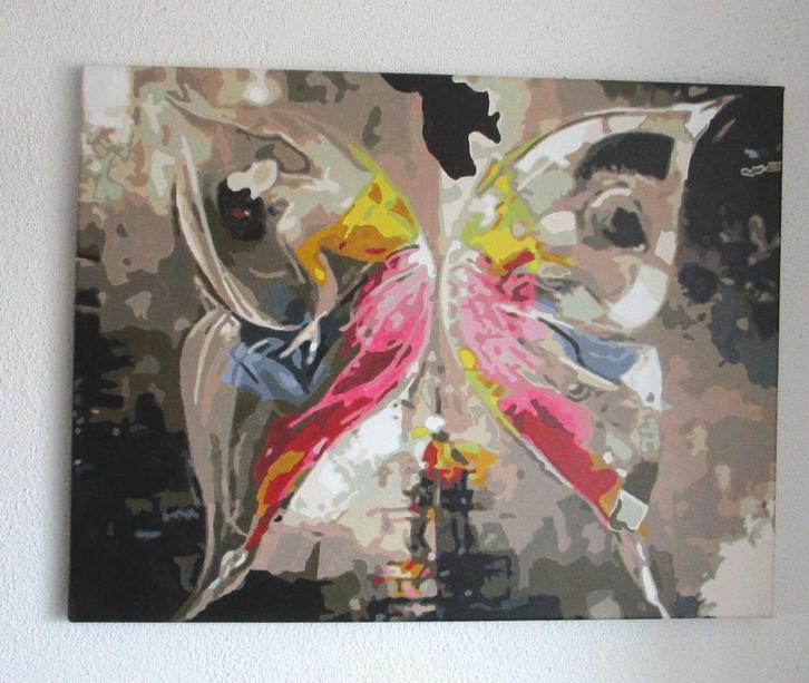 BB.Design. Schilderij - danseressen - vlinder, Huis en Inrichting, Woonaccessoires | Schilderijen, Tekeningen en Foto's, Nieuw