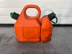 Dubbele Jerrycan 6 liter en 2.5 kleur oranje, Ophalen of Verzenden, Gebruikt, Overige typen, Overige merken