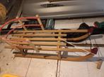 Houten slee, Kinderen en Baby's, Ophalen, Rugleuning, Zo goed als nieuw