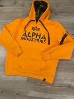 Alpha İndustries sweater hoodie oranje, Oranje, Ophalen of Verzenden, Zo goed als nieuw