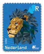 NL crypto zegel 2 - blauw met NFT, Postzegels en Munten, Postzegels | Nederland, Na 1940, Verzenden, Postfris
