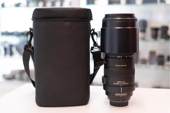 APO 150-500MM F5-6.3 DG OS HSM Nikon (Foto-Groep Doorn), Audio, Tv en Foto, Fotografie | Lenzen en Objectieven, Gebruikt, Ophalen of Verzenden