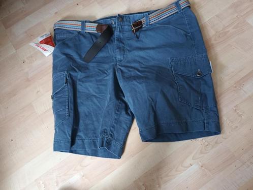 Meyer korte broek bermuda short nieuw. Mt 29 blauw ceintuur, Kleding | Heren, Broeken en Pantalons, Nieuw, Maat 56/58 (XL), Blauw
