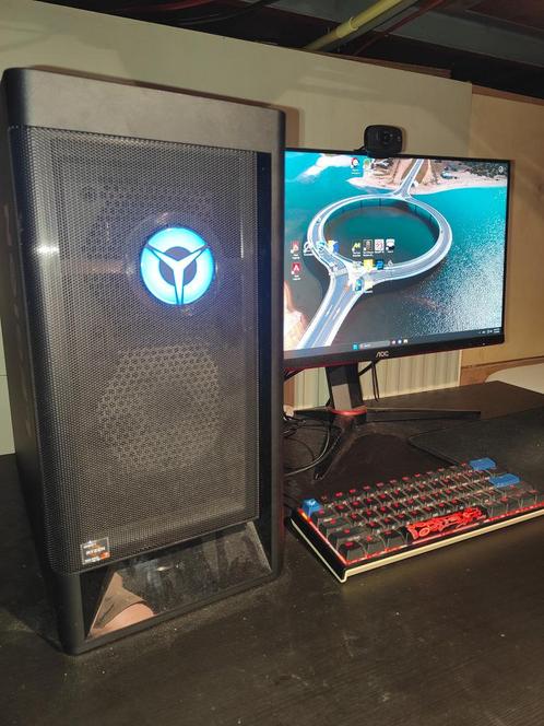 Volledige gaming setup - Lenovo Legion T5, Computers en Software, Desktop Pc's, Gebruikt, 4 Ghz of meer, HDD, SSD, 16 GB, Met videokaart