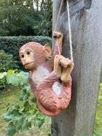 Aapje, tuin, babykamer, boom, dieren 35cm, Tuin en Terras, Tuinbeelden, Ophalen of Verzenden, Nieuw, Kunststof, Dierenbeeld