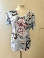 Shirt Leo &Ugo blauw/ brirk Luisa Cerano 38 40, Kleding | Dames, Maat 38/40 (M), Blauw, Ophalen of Verzenden, Zo goed als nieuw