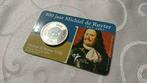 ZILVER 400 jaar Michiel de Ruyter 1607 - 2007 coincard munt, Ophalen of Verzenden, Koningin Beatrix, Euro's, Zilver