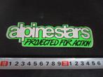 sticker logo wit/groen ALPINESTARS projected for action *, Ophalen, Zo goed als nieuw