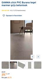 Pvc tegel laminaat marmer grijs NIEUW in doos, Huis en Inrichting, Stoffering | Vloerbedekking, 75 m² of meer, Nieuw, Ophalen of Verzenden