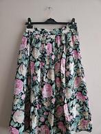 Vintage Bloemenrok - Maat L- Gedragen, Kleding | Dames, Rokken, Overige kleuren, Maat 42/44 (L), Ophalen of Verzenden, Gedragen