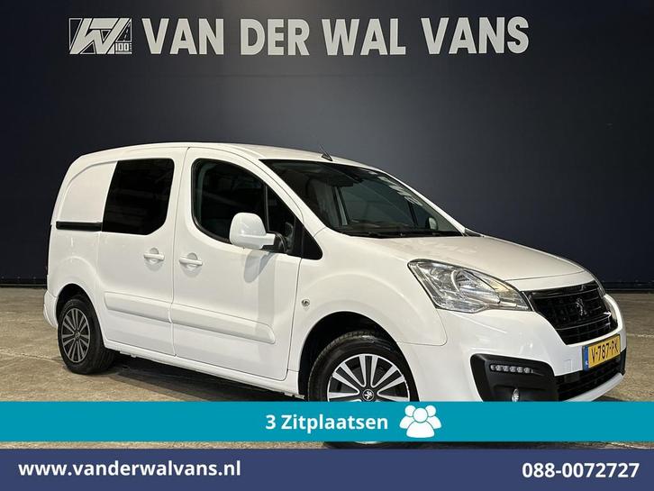 Peugeot Partner 1.6 BlueHDi L1H1 Euro6 Airco | 3-Zits | Navi, Auto's, Bestelauto's, Bedrijf, Te koop, ABS, Airconditioning, Alarm