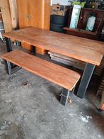 Eettafel met bankje.  Maten 191x 96., Ophalen, Gebruikt, 50 tot 100 cm, 150 tot 200 cm