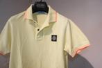 Stone Island gele polo oranje accenten merk embleem borst S, Verzenden, Geel, Maat 46 (S) of kleiner, Stone Island