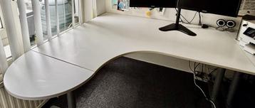 Galant hoekbureau Ikea wit - afbeelding 1