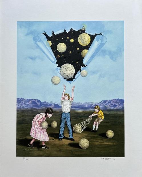 Zeefdruk Tito Salomoni, Antiek en Kunst, Kunst | Litho's en Zeefdrukken, Verzenden