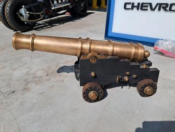 Uniek. Replica Engels scheeps kanon loop brons 68cm 34kg beschikbaar voor biedingen