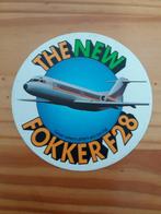 sticker THE NEW FOKKER F 28, Ophalen of Verzenden, Zo goed als nieuw, Bedrijf of Vereniging