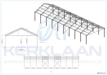 Complete staalconstructie 491 m² | 12.80m x 38.40m beschikbaar voor biedingen