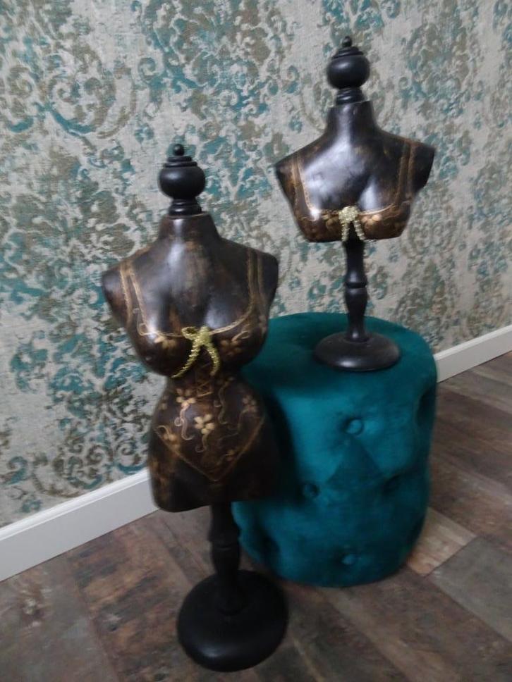 Paspopje en buste, Antiek en Kunst, Curiosa en Brocante, Ophalen of Verzenden