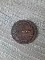 Oude munt 1850 R 1 Baiocco Paus kerk Vatikan Vaticaan, Ophalen of Verzenden, Overige landen
