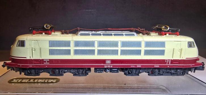 Fleischmann piccolo 7375 br103 nette staat zonder ovp., Hobby en Vrije tijd, Modeltreinen | N-Spoor, Ophalen of Verzenden