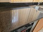 Zwart granieten keukenbladen, Huis en Inrichting, Keuken | Keukenelementen, Ophalen, Gebruikt, Grijs, 200 cm of meer