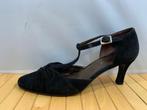 Jacobelli. Maat 41. Zwart suède T-strap schoenen., Jacobelli, Verzenden, Zwart, Zo goed als nieuw