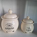 Uienpot en knoflookpot Claire Wilson onbeschadigd, Ophalen of Verzenden, Zo goed als nieuw