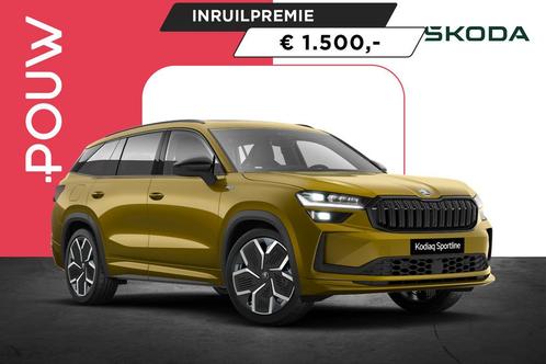 Skoda Kodiaq 1.5 TSI 204pk PHEV Sportline Business | Panoram, Auto's, Skoda, Bedrijf, Te koop, Kodiaq, ABS, Achteruitrijcamera