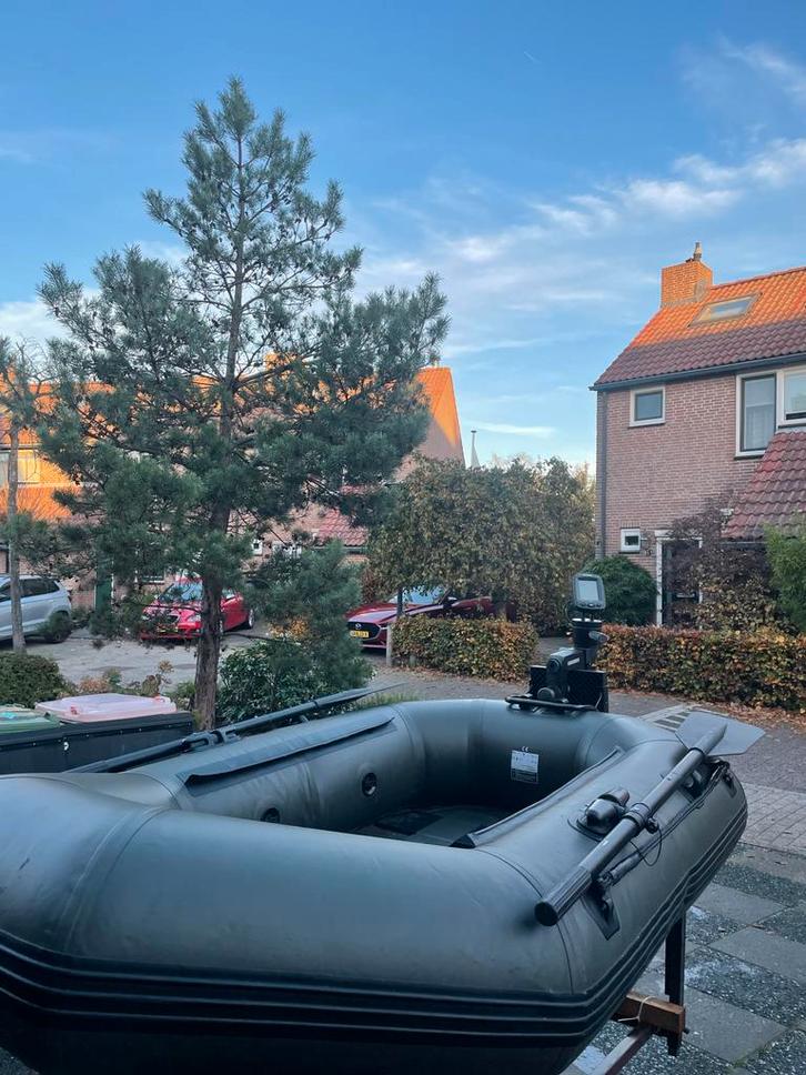 Trojan 200 rubberboot met dieptemeter., Watersport en Boten, Hengelsport | Karpervissen, Gebruikt, Overige typen, Ophalen