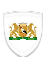 Wapen van Den Haag 3D sticker gel. Embleem Den Haag, Verzenden, Nieuw, Overige typen