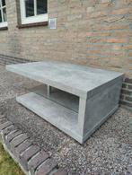 Salontafel betonlook met glas, licht & wieltjes, Huis en Inrichting, Tafels | Salontafels, Ophalen, 100 tot 150 cm, 50 tot 100 cm