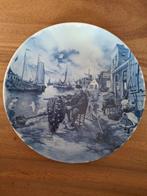 Delfts blauw bord visserij, Ophalen of Verzenden