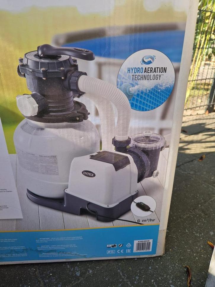 Intex Filterpomp 6m³ met diverse toebehoren nieuwstaat, Tuin en Terras, Zwembad-toebehoren, Zo goed als nieuw, Ophalen