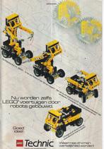 Retrro reclame 1989 Lego Technic Robotto-biel, Overige typen, Ophalen of Verzenden