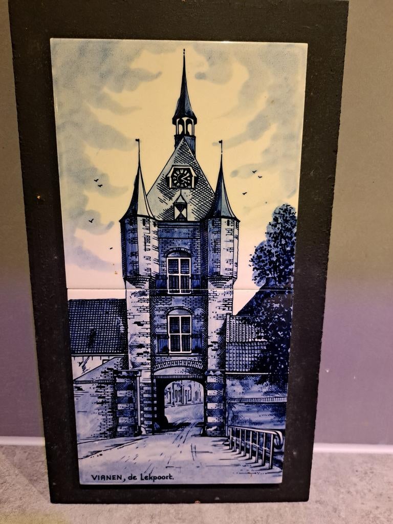 Wanddecoratie Lekpoort Vianen tegel, Ophalen of Verzenden