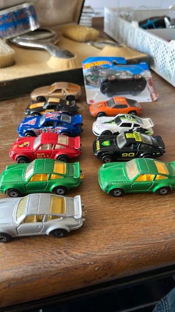 11 oude Porsche modellen matchbox hotwheels majorette beschikbaar voor biedingen