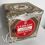 Vintage, antiek, brocante Verkade blik, winkelblik koek, Ophalen of Verzenden, Gebruikt, Koek(jes), Verkade