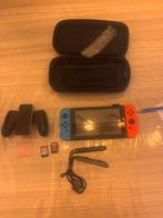 Nintendo switch + veel extra’s, Spelcomputers en Games, Met games, Met 2 controllers, Ophalen of Verzenden, Zo goed als nieuw