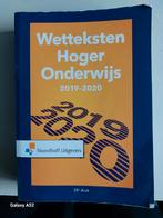 wetteksten hoger onderwijs, Boeken, Studieboeken en Cursussen, Ophalen of Verzenden, Beta, Zo goed als nieuw, HBO