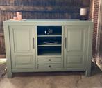 Dressoir eikenhout groen, Huis en Inrichting, Kasten | Dressoirs, Ophalen, Stoer, Eikenhout, Zo goed als nieuw