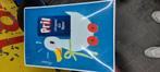 Emaille reclame bord, Ophalen, Zo goed als nieuw, Reclamebord