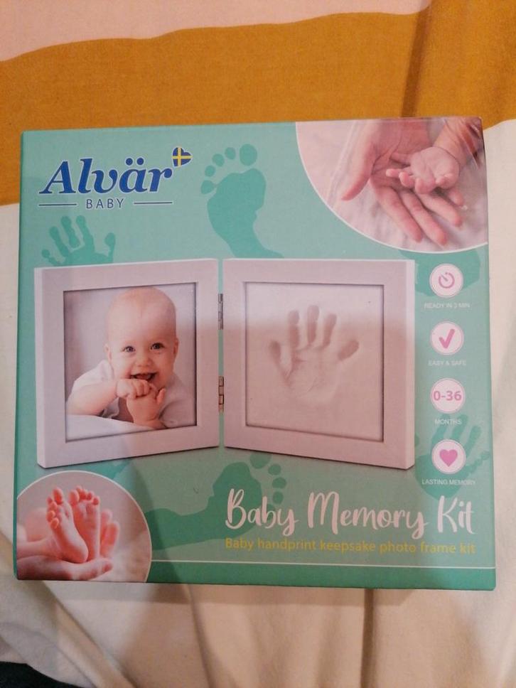 Alvar Baby Memory Kit - Handafdruk & Foto, Kinderen en Baby's, Kinderkamer | Inrichting en Decoratie, Nieuw, Wanddecoratie, Ophalen of Verzenden