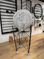 Lamp, vloerlamp, speciaal design, zwart gepoedercoat, Huis en Inrichting, Lampen | Vloerlampen, Ophalen, Nieuw, Glas