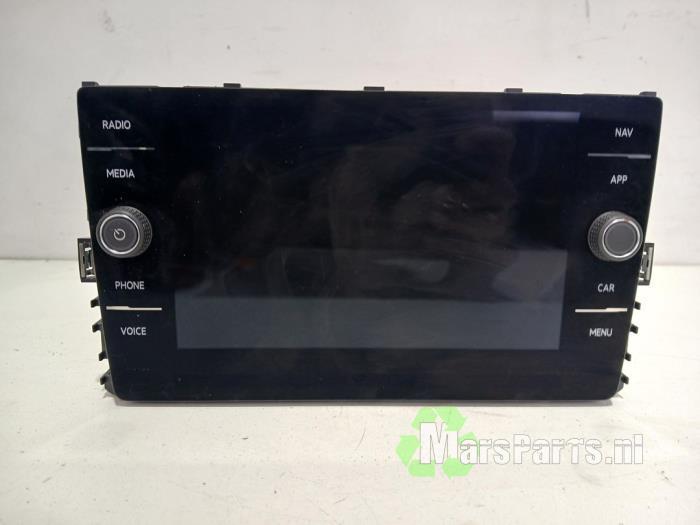 Display Multi Media regelunit van een Volkswagen Golf, Auto-onderdelen, Elektronica en Kabels, Volkswagen, Gebruikt, 3 maanden garantie