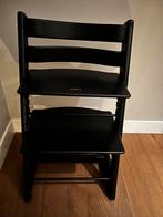 Stokke Tripp Trapp stoel zwart eiken, Ophalen, Gebruikt, Meegroeistoel