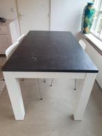 Houten tafel 1.60 x 90, Huis en Inrichting, Tafels | Eettafels, Ophalen, Gebruikt, 50 tot 100 cm, 150 tot 200 cm