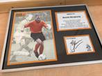 Schilderij met handtekening Dennis Bergkamp, Verzamelen, Ophalen of Verzenden, Zo goed als nieuw, Overige binnenlandse clubs, Overige typen